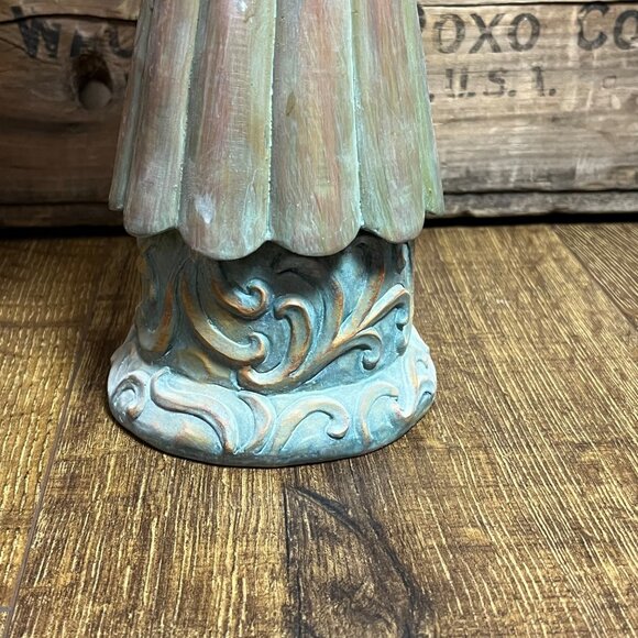 Old Time Pottery Decor 3 Angels w/ Instruments Figurines Polystone 12" - Picture 9 of 16